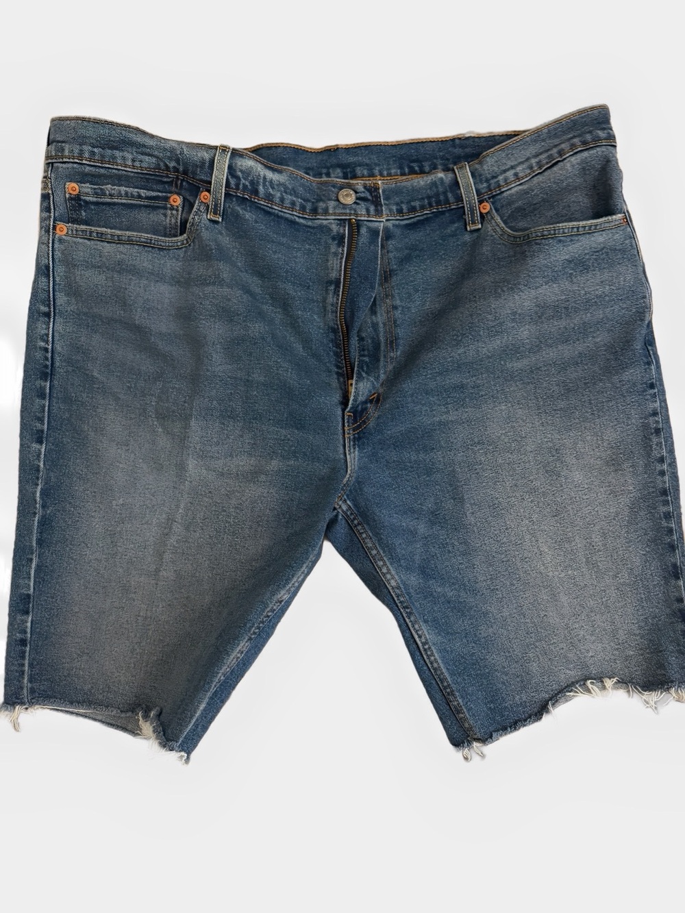 Levi's Distressed Blue Denim Cutoff Shorts